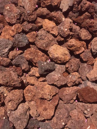 Gravilha Vulcânica Vermelha 25-40mm