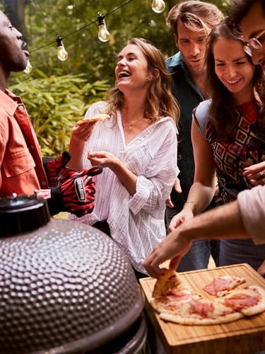 Grill Guru Classic Large Kamado Gris Completa, ideal para grupos