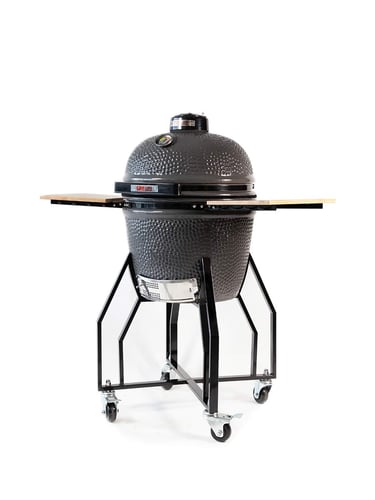 Grill Guru Classic Medium Kamado Cinza Completo