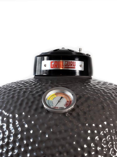 Grill Guru Classic Medium Kamado Cinza Completo, com termômetro