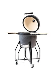 Grill Guru Classic Medium Kamado Gris Completa