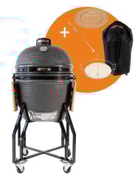Grill Guru Classic Large Grey Compleet Kamado