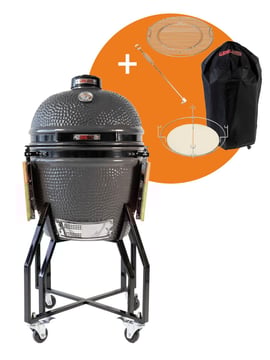 Grill Guru Classic Large Grey Complete Kamado Grill