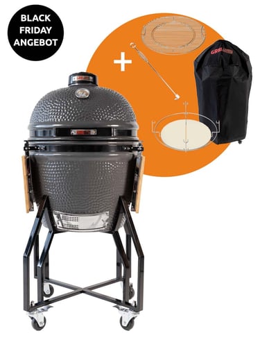 Grill Guru Classic Large Grey Complete Kamado Grill