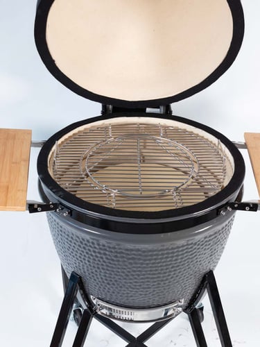 Grill Guru Classic Large Grey Compleet Kamado incl. Startset flip-grid rooster