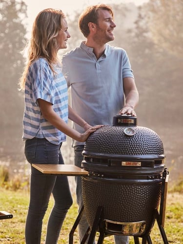 Grill Guru Classic Medium Grey Compleet Kamado incl. Startset, ruim en praktisch