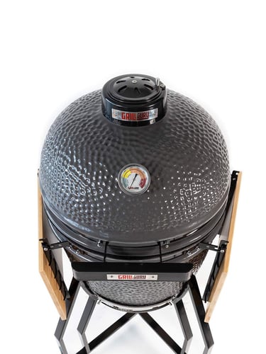 Grill Guru Classic Medium Grey Compleet Kamado incl. Startset bovenzijde