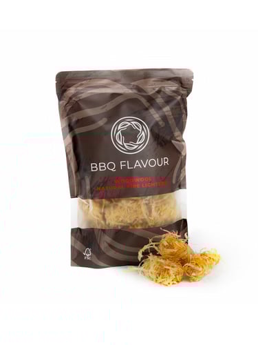 Grillanzünder BBQ Flavour Wood Wool Sack 25 Stück