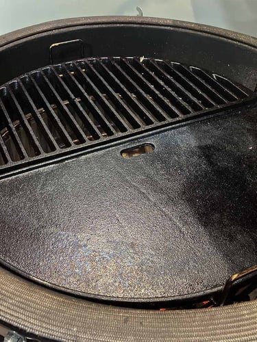 Halbmond Gusseisen Grillplatte