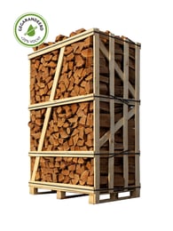 Pallet Brandhout eiken 1,8m³ gestapeld (ovengedroogd)