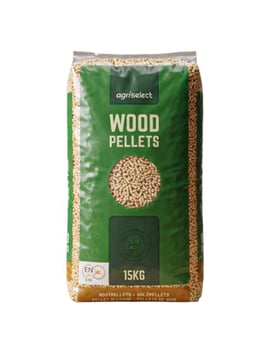 Houtpellets EN+A1 / DIN+ twee volle pallets 130x15kg bag (1950kg)