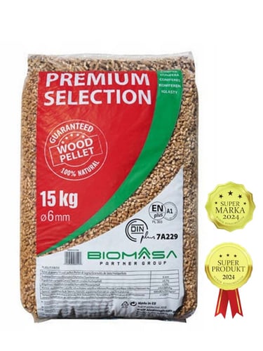 Houtpellets EN+A1 / DIN+ volle pallet 65 x 15kg bag (975kg)