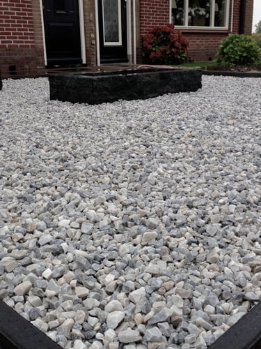 Ice Blue gravier de marbre concassé jardin paysagé