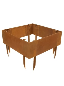 Multi-Edge ADVANCE Acier Corten Jardinière 60x60x20cm paysagé