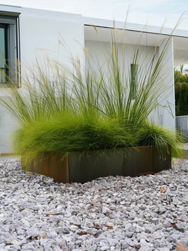 Multi-Edge ADVANCE Acier Corten Jardinière 60x60x20cm paysagé