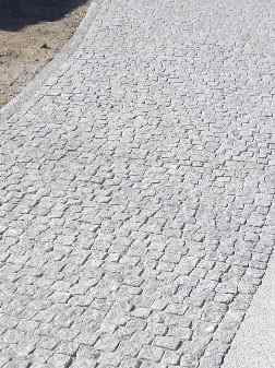 Pavés gris granit 8 - 10cm