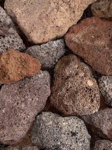 Pierres à gabion Pouzzolane Lave 40 - 80mm (4 - 8cm)