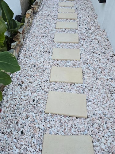 Lajota Caminho DOMUS Creme instalada