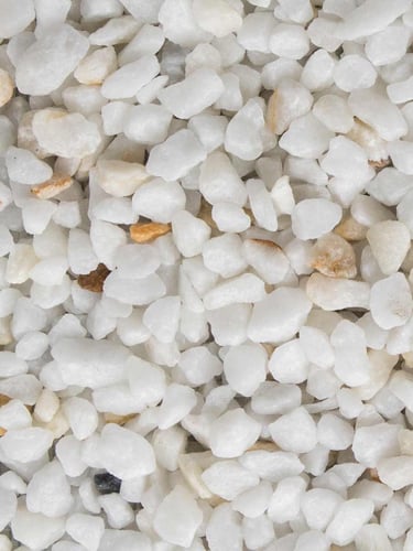 Marmorsplitt weiß 9 - 12mm (nass)