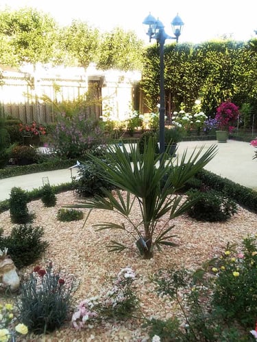 Mediterranée gravier concassé jardin paysagé