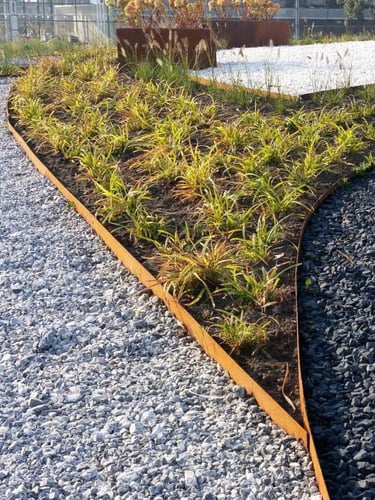 Bordure de jardin Multi-Edge METAL Acier Corten 100x17,5cm jardin paysagé