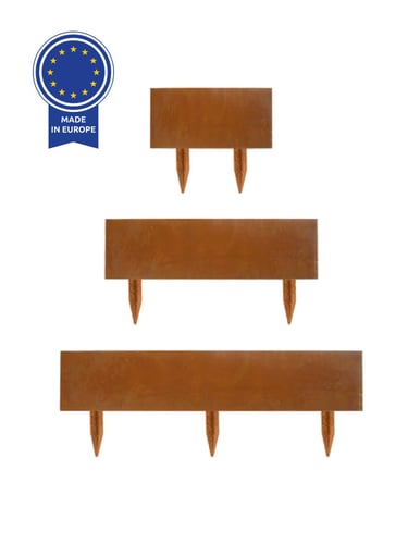 Multi-Edge ADVANCE Lawn Edging Corten Steel, various sizes