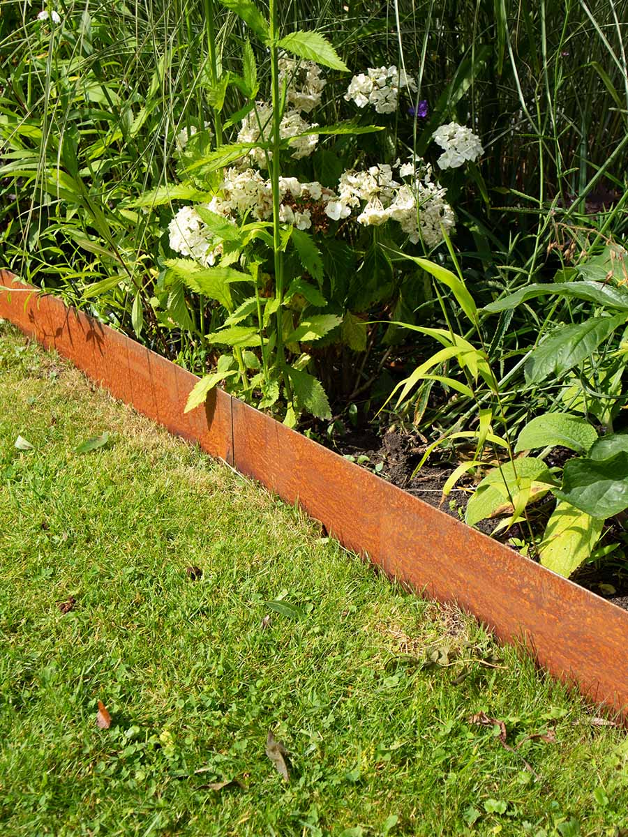 Bordure Gazon Acier Corten Innogard - Hauteur 15cm, Longueur 20m | Déco Jardin Moderne Et Durable