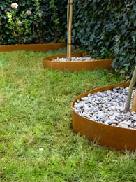 Bordures de jardin Multi-Edge ADVANCE Acier Corten posée