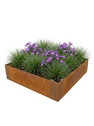 Multi-Edge ADVANCE Corten Steel Planter 60x60x20cm
