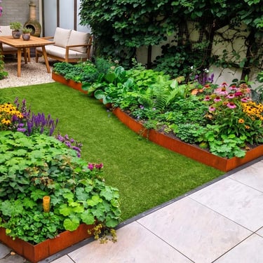 Multi-Edge METAL Lawn Edging Corten Steel 100x27,5cm