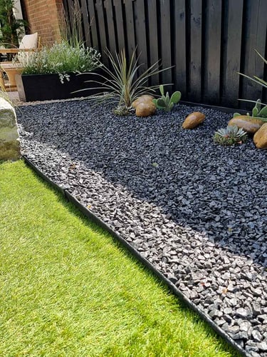 Bordure de jardin Multi-Edge ECO droit 2m, noir, 10cm, jardin aménagé
