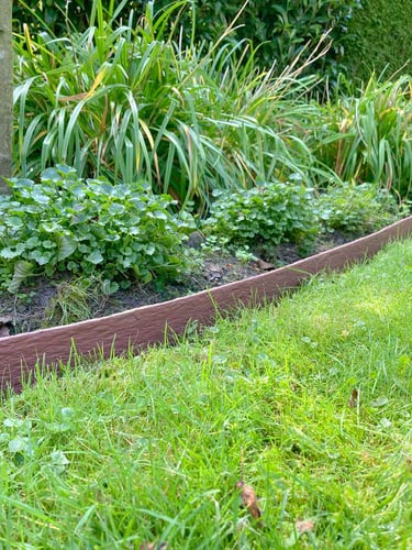 Multi-Edge ECO Lawn Edging Brown - Corten Roll 10m x 10cm