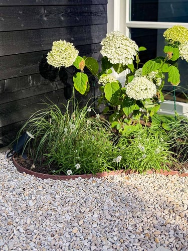 Multi-Edge ECO borderrol 20m lengte, 10cm hoogte, kleur bruin - corten