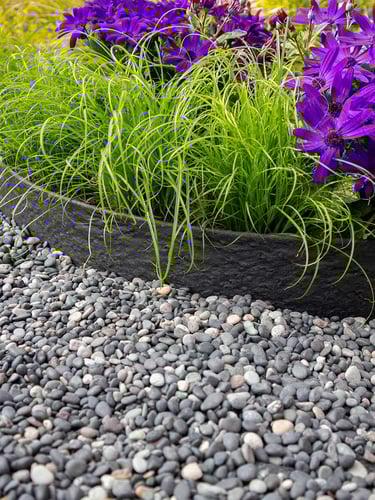 Bordura Multi-Edge ECO Rollo 20m negro, Altura 14cm instalada