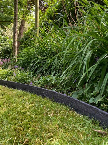 Bordure de jardin Multi-Edge ECO longueur 20m, 10cm de hauteur, couleur noir jardin aménagé