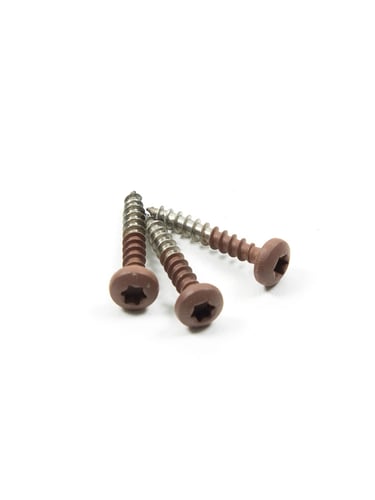 Stainless Steel Screws for Lawn Edging, Brown - Corten