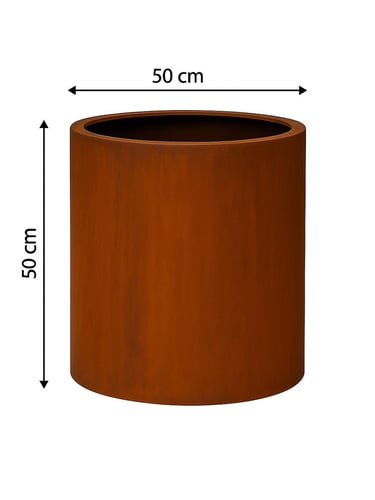 Multi-Edge FLORA Jardinière en Acier Corten 50x50cm