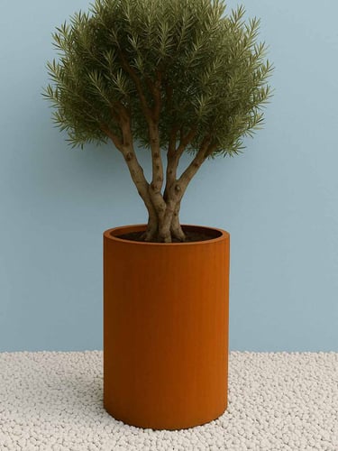 Multi-Edge FLORA Jardinière en Acier Corten 80x40cm