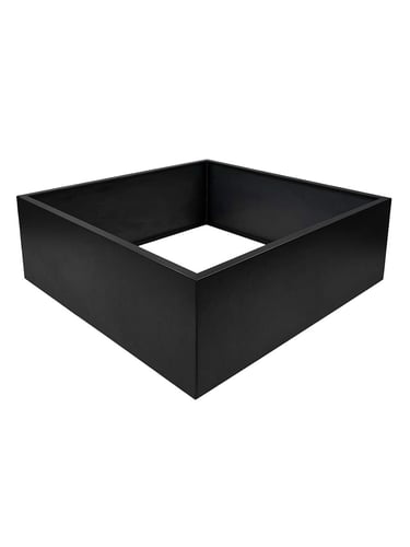 Multi-Edge FLORA Planter Black 120x120x40cm