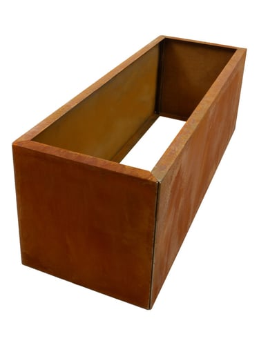 Multi-Edge FLORA Floreira Aço Corten 120x40x40cm