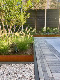 Bordure de jardin Multi-Edge METAL Acier Corten 150x27,5cm