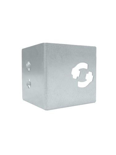 Multi-Edge METAL Pièce d'angle Galvanisé 7,5x7,5x7,5cm (pour Multi-Edge Metal 17,5cm)