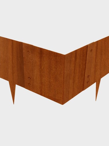 Multi-Edge METAL Pièce d'angle Acier Corten 17,5x17,5x17,5cm