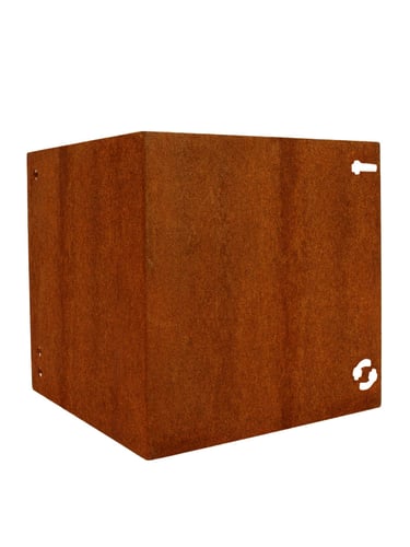 Multi-Edge METAL Pièce d'angle Acier Corten 27,5x27,5x27,5cm (pour Multi-Edge Metal 37,5cm)