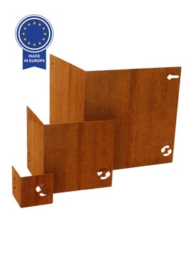 Multi-Edge METAL Pièce d'angle Acier Corten