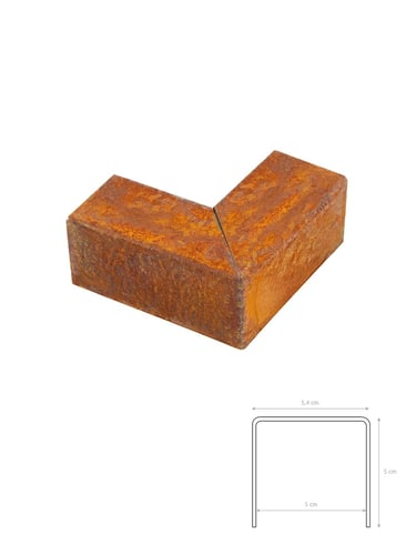 Peças de canto Multi-Edge PROFILE Corten para guias