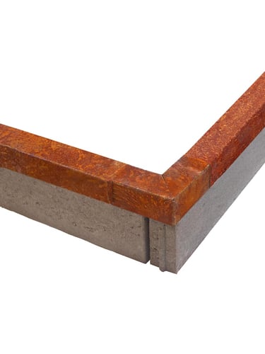 Multi-Edge PROFILE Corten para bordillos 5x5x5x149cm incluida pieza de esquina