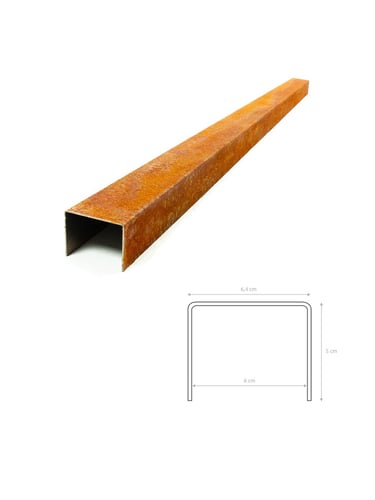 Multi-Edge PROFILE Corten Steel U-profile for kerbstones