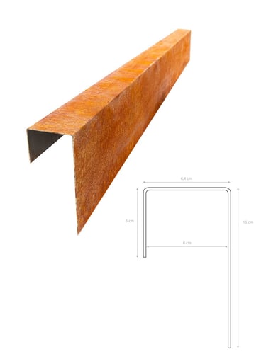 Multi-Edge PROFILE Corten Steel U-profile for kerbstones