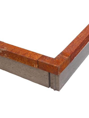 Multi-Edge PROFILE Corten Steel U-profile for kerbstones 5x5x5x149cm including corner piece